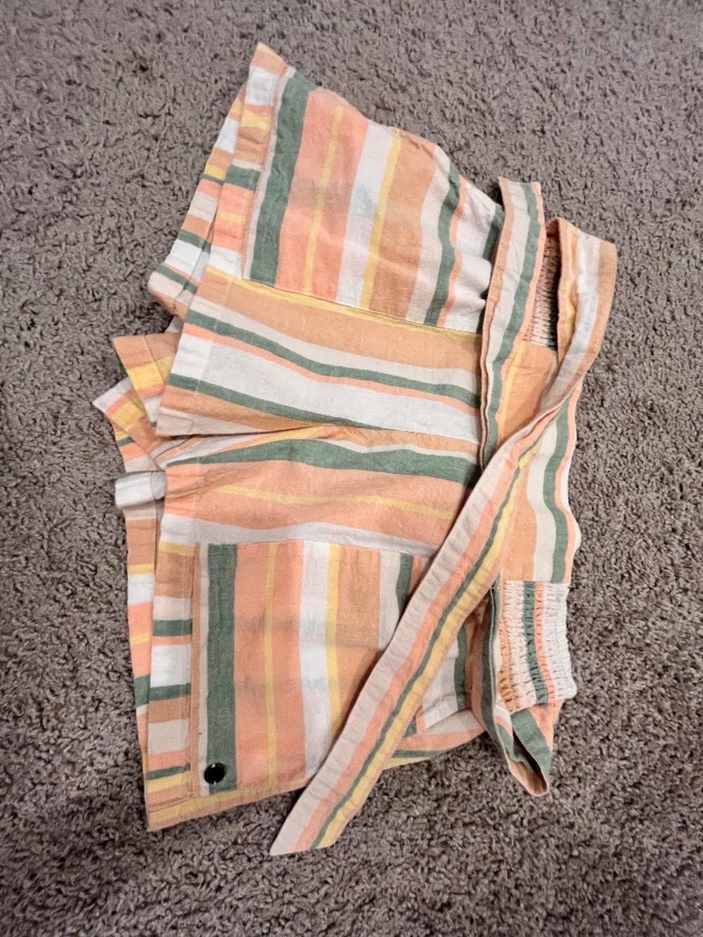 Beachy, surfer, Roxy striped tie shorts